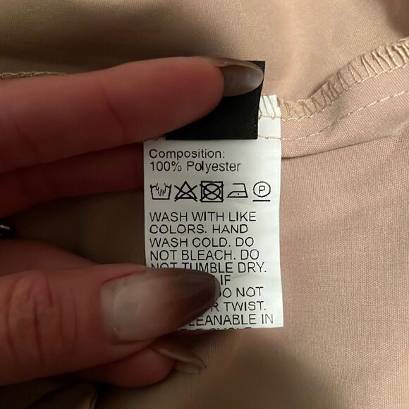 Shein Women's Tan Button And Zipper Fly Jogger Cargo Pants - Picture 8 of 8